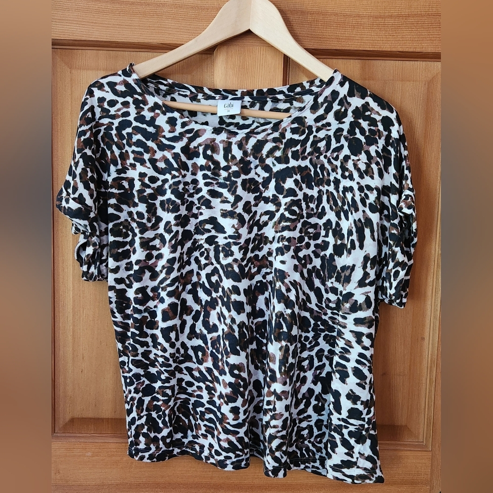 CABI Leopard Print Women's Top